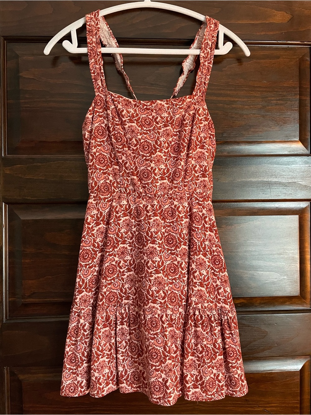 Altar'd State Floral Sleeveless Mini Dress